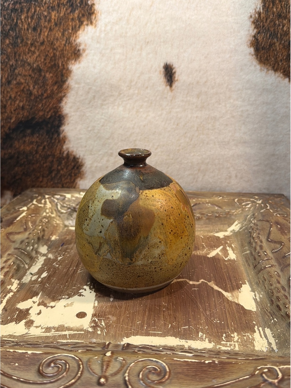 Handcrafted Ceramic Pottery Vase Signed by Artist